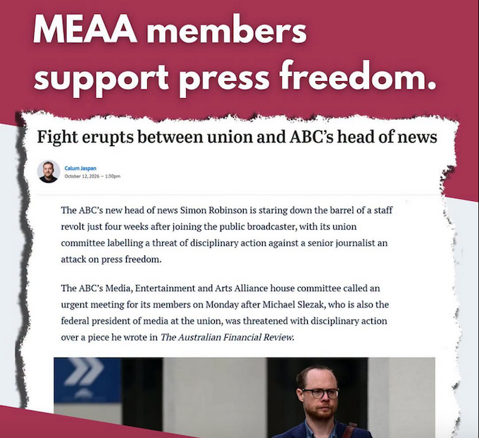 Australian journalist and unionist threatened with disciplinary action over opinion article